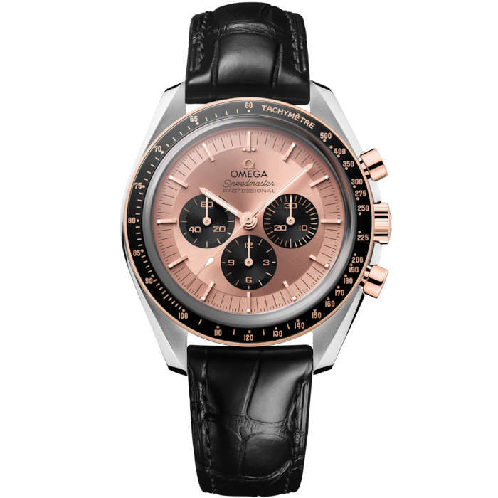 Omega Speedmaster Moonwatch Professional  42mm Pink Dial Steel & Sedna Gold 310.23.42.50.99.001" - WATCHXNYC
