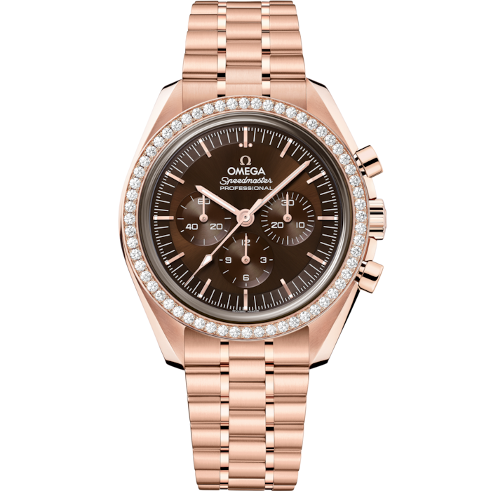 Omega Speedmaster Moonwatch Professional  42mm Brown Dial Sedna Gold 310.55.42.50.13.001 - WATCHXNYC