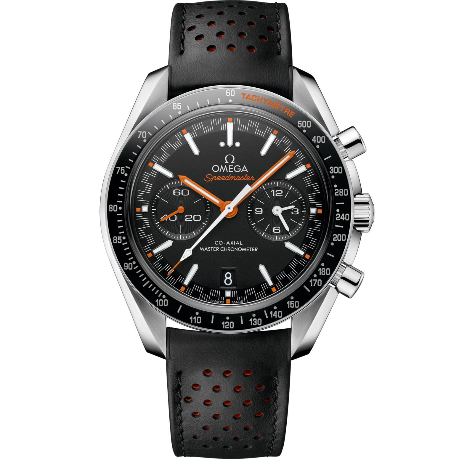 Omega Speedmaster Super Racing  Black Dial  44.25 mm Stainless Steel Strap 329.32.44.51.01.001 - WATCHXNYC