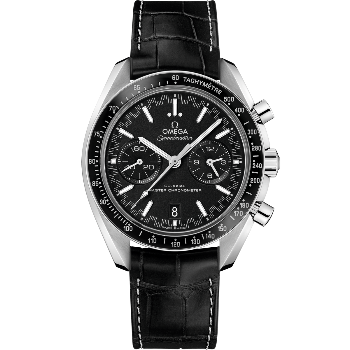 Omega Speedmaster Super Racing  Black Dial  44.25 mm Stainless Steel Strap 329.33.44.51.01.001 - WATCHXNYC