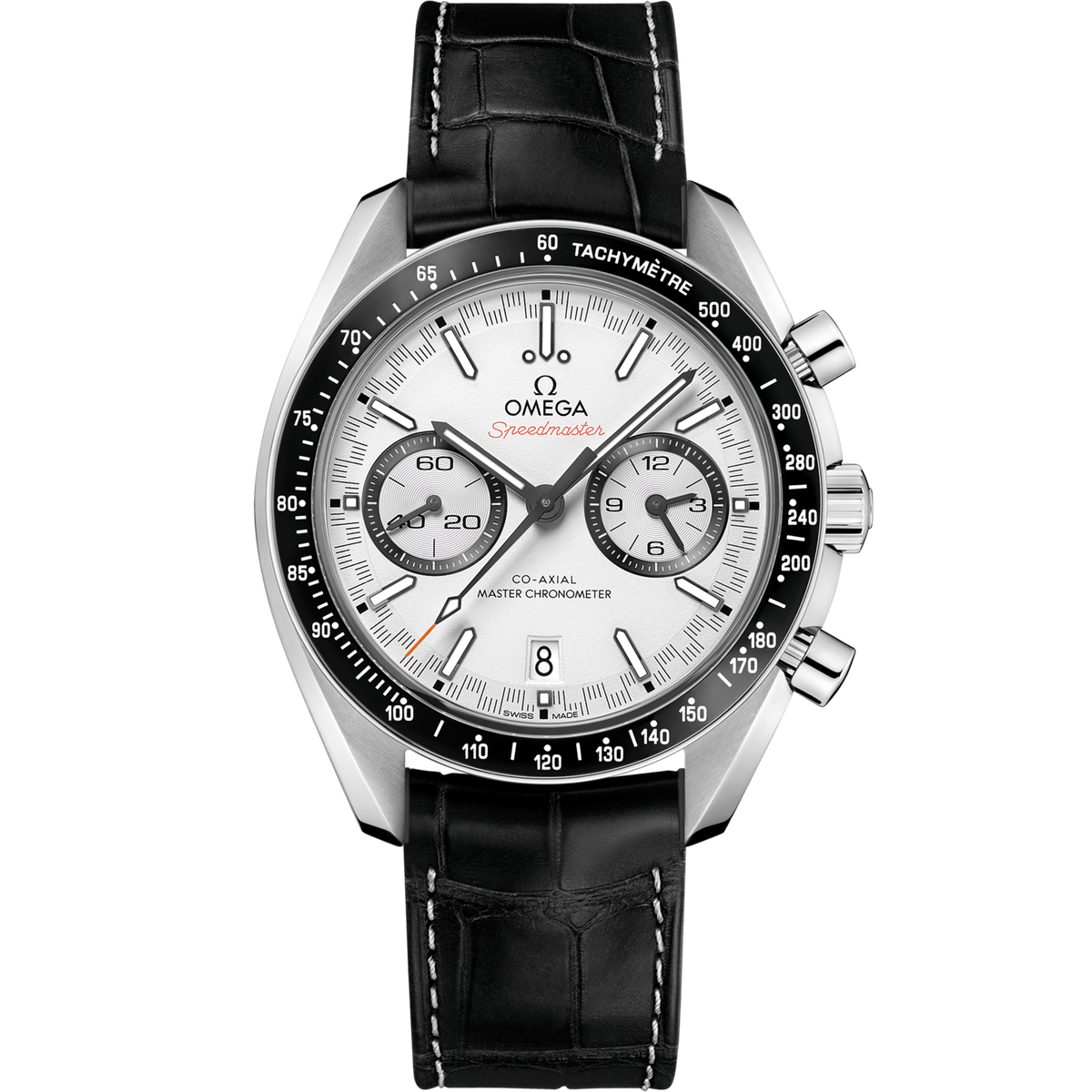Omega Speedmaster  Racing  White Dial 44.25 mm  Stainless Steel Strap 329.33.44.51.04.001 - WATCHXNYC