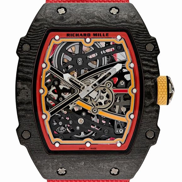 Richard Mille RM67-02 Sebastien Ogier 38.7 mm x 47.52 mm Transparent Dial Carbon Fabric Strap - WATCHXNYC