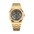 Audemars Piguet Royal Oak Double Balance Wheel Openworked 41 mm Transparent Dial 18-Carat Yellow Gold Bracelet 15407BA.OO.1220BA.01