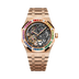 Audemars Piguet Royal Oak Frosted Gold Double Balance Wheel Openworked 41 mm Slate Grey Dial with Diamonds 18-Carat Pink Gold Bracelet 15412OR.YG.1224OR.01-B