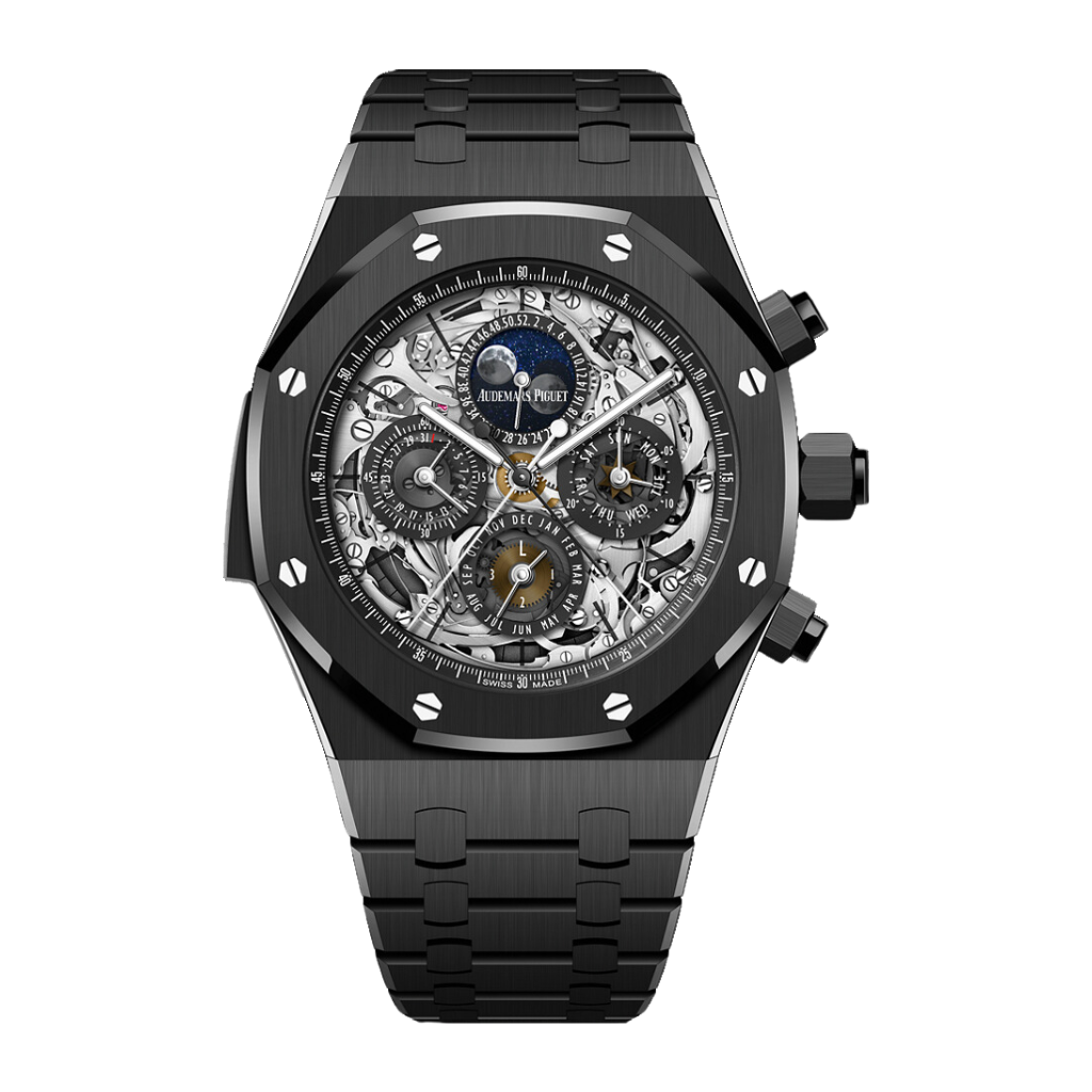 Audemars Piguet Royal Oak Grande Complication 44 mm White Dial Black Ceramic Bracelet 26605CE.OO.1248CE.01 - WATCHXNYC