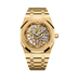 Audemars Piguet Royal Oak _x0093_Jumbo_x0094_ Extra-Thin Openworked 39 mm Transparent Dial 18-Carat Yellow Gold Bracelet 16204BA.OO.1240BA.01