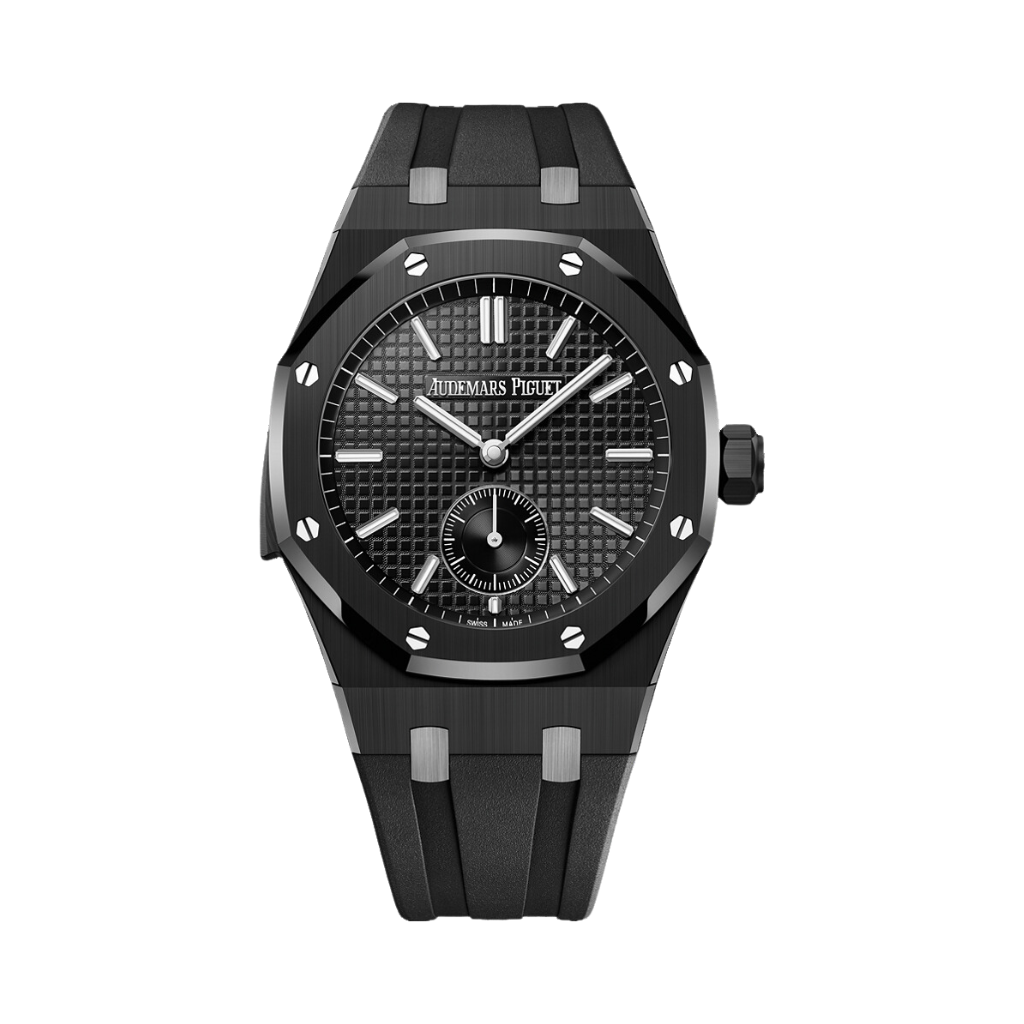 Audemars Piguet Royal Oak Minute Repeater Supersonnerie 42 mm Black Dial Black Ceramic Rubber Strap 26591CE.OO.D002CA.02 - WATCHXNYC
