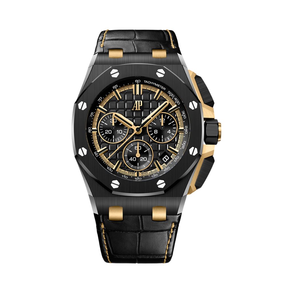 Audemars Piguet Royal Oak Offshore Selfwinding Chronograph 43 mm Black Dial Ceramic   Strap 26420CE.OO.A127CR.01 - WATCHXNYC