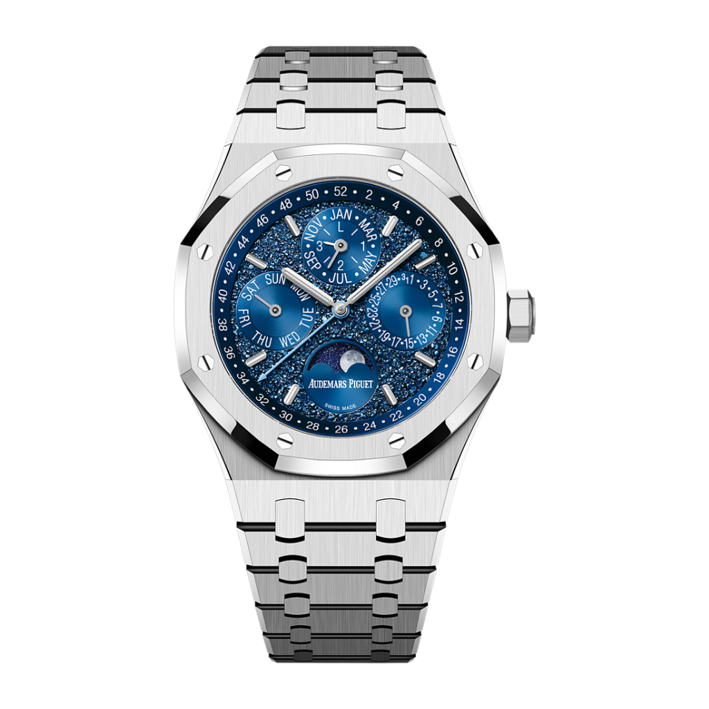 Audemars Piguet Royal Oak Perpetual Calendar _x0093_John Mayer_x0094_ 41 mm Blue  Dial 18-Carat White Gold Bracelet 26574BC.OO.1220BC.02 - WATCHXNYC