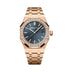 Audemars Piguet Royal Oak Selfwinding 37 mm Blue  Dial with Diamonds 18-Carat Pink Gold Bracelet 15551OR.ZZ.1356OR.05