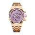 Audemars Piguet Royal Oak Selfwinding Chronograph 38 mm Purple Dial with Diamonds 18-Carat Pink Gold Bracelet 26319OR.AY.1256OR.01