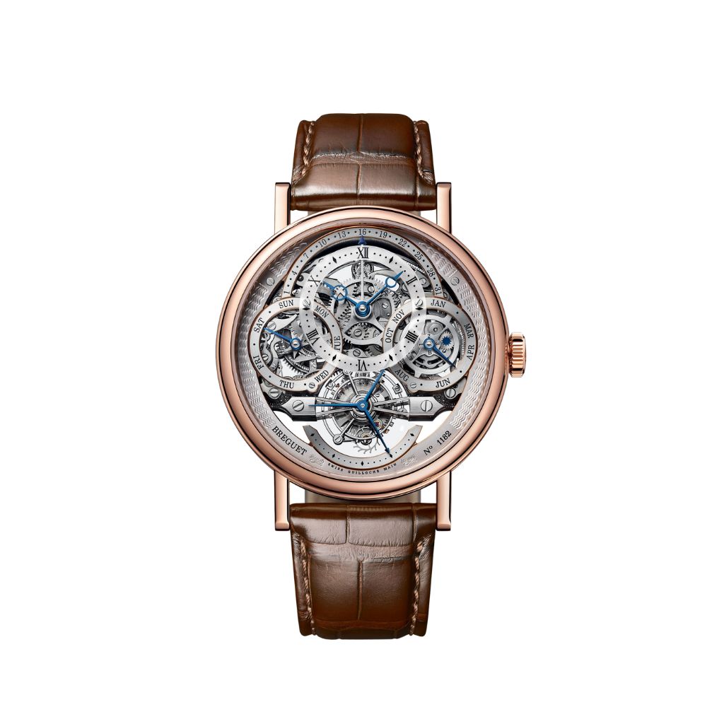 Breguet Classique 41 mm Silver Dial 18k Rose Gold Brown Leather Strap 3795BR/1E/9WU - WATCHXNYC