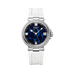 Breguet Marine 33.8 mm Blue Dial with Diamonds Stainless Steel White Rubber Strap 9518ST/E2/584/D000