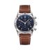 Breitling AVI 1953 Edition 41 mm Blue Dial Platinum   Leather Strap LB0920131C1X1