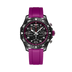 Breitling Endurance Pro 38 mm Black Dial Breitlight Purple Rubber Strap X83310F61B1S1