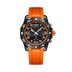 Breitling Endurance Pro 44 mm Black Dial Breitlight Orange Rubber Strap X82310A51B1S2