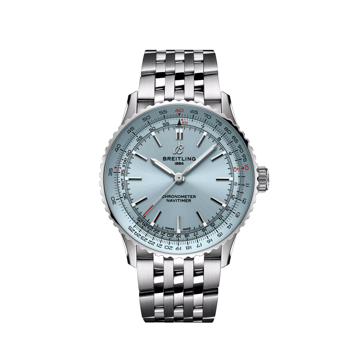 Breitling Navitimer Automatic 41 mm White Dial Stainless Steel Stainless Steel Bracelet A17329171C1A1 - WATCHXNYC