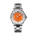 Breitling Superocean Automatic 36 mm Orange Dial Stainless Steel Bracelet A17377211O1A1