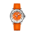 Breitling Superocean Automatic 36 mm Orange Dial Stainless Steel Rubber Tangerine Strap A17377211O1S1