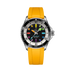 Breitling Superocean Automatic 42 mm Black And White Dial Stainless Steel Rubber Yellow  Strap A17375211B2S4