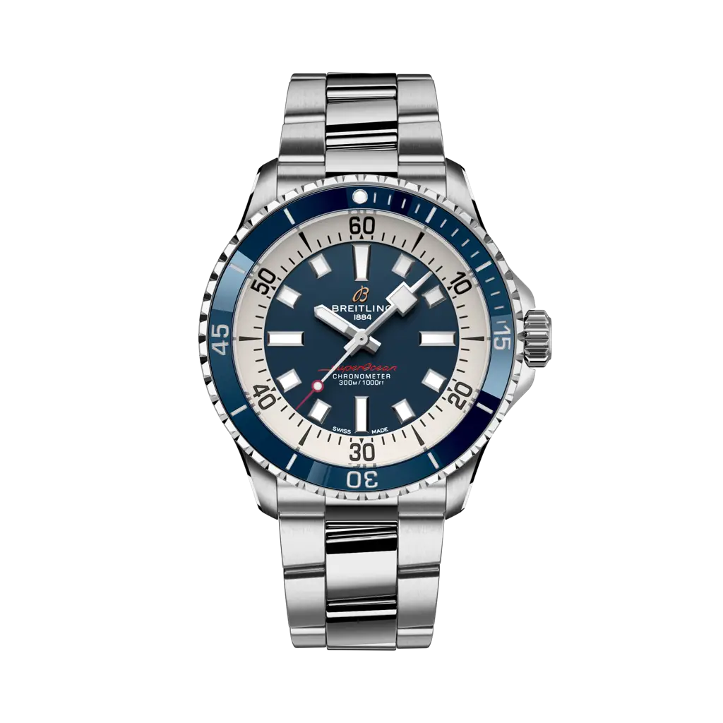 Breitling Superocean Automatic  42 mm Blue Dial Stainless Steel Bracelet A17375E71C1A1 - WATCHXNYC