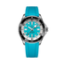 Breitling Superocean Automatic 44 mm White And Sky Blue Dial Stainless Steel Rubber Turquoise  Strap A17376211L2S2
