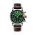 Breitling Top Time B01 Ford Mustang 41 mm Black And Green Dial Stainless Steel   Leather Brown Strap AB01762A1L1X1