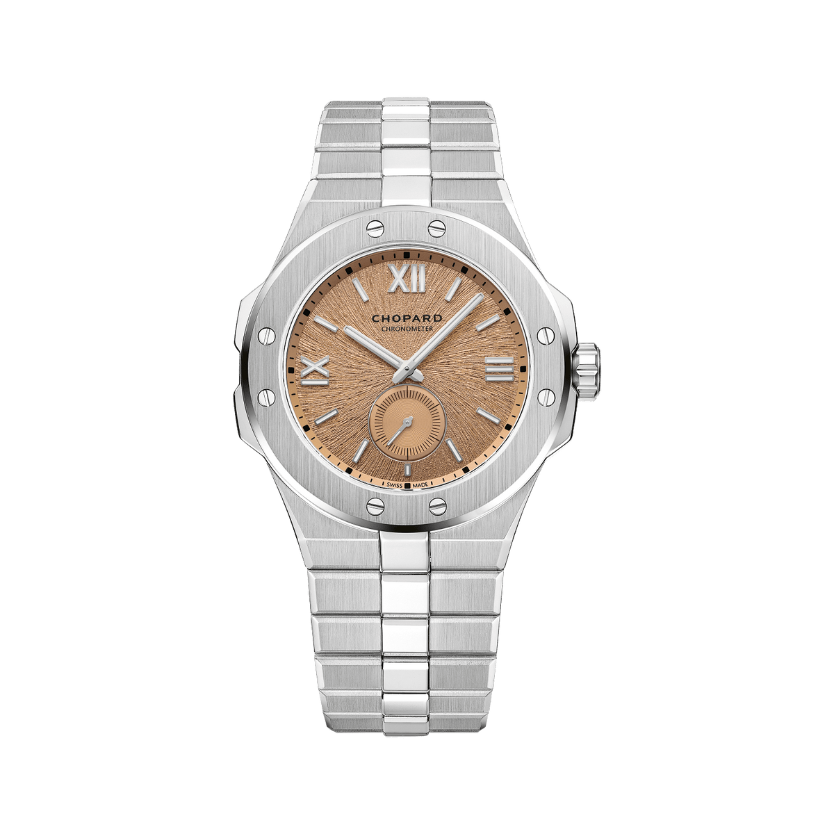 Chopard Alpine Eagle 41 XPS 41 mm Monte Rosa Pink Dial Stainless Steel Bracelet 298623-3001 - WATCHXNYC