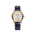 Chopard Happy Sport 33 mm Silver Dial with Diamonds 18k Rose Gold   Leather Strap 275378-5001