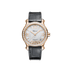 Chopard Happy Sport 36 mm White Mother-Of-Pearl Dial with Diamonds 18k Rose Gold   Leather Strap 274808-5006