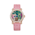 Chopard HAPPY SPORT MÉTIERS D'ART 40 mm Pink Dial with Diamonds 18k Rose Gold   Leather Strap 274425-5003