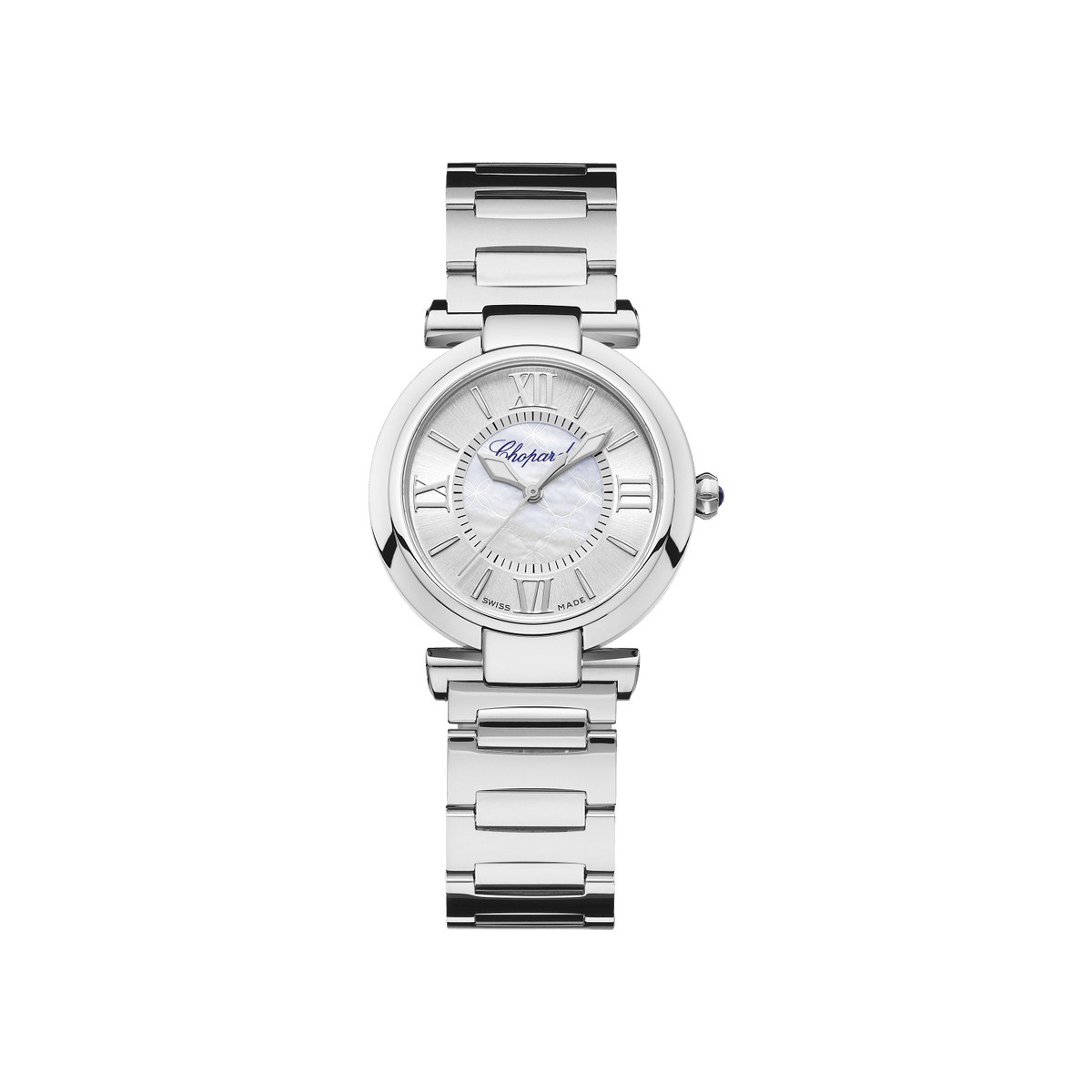 Chopard IMPERIALE 29 mm Silver Mother-Of-Pearl Dial Stainless Steel Bracelet 388563-3006 - WATCHXNYC