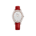 Chopard L'Heure du Diamant Oval 40 x 34 mm White Mother-Of-Pearl Dial with Diamonds 18k Rose Gold   Leather Strap 139383-5223