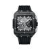 Hublot Square Bang Unico Black Magic 42 mm Transparent Dial Microblasted and Polished Black Ceramic Rubber Strap 821.CI.0170.RX