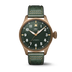 IWC Schaffhausen Big Pilot’s Watch 43 Spitfire 43 mm Green  Dial Bronze   Green Buffalo Leather Strap IW329702