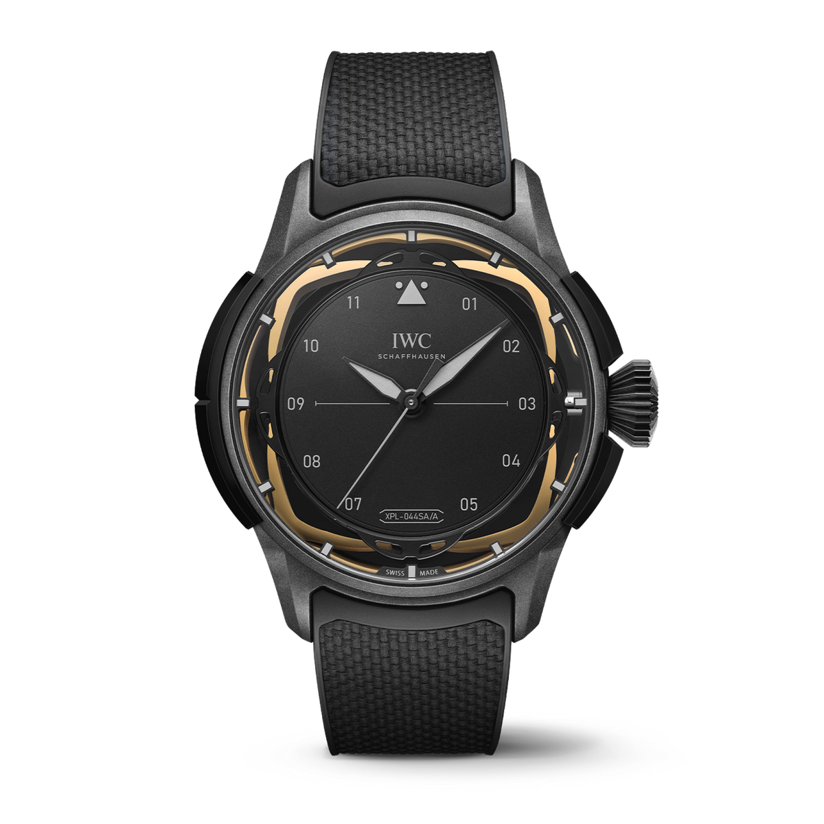 IWC Schaffhausen Big Pilot’s Watch Shock Absorber XPL 44 mm Black Dial Ceratanium Black Rubber Strap IW357201 - WATCHXNYC