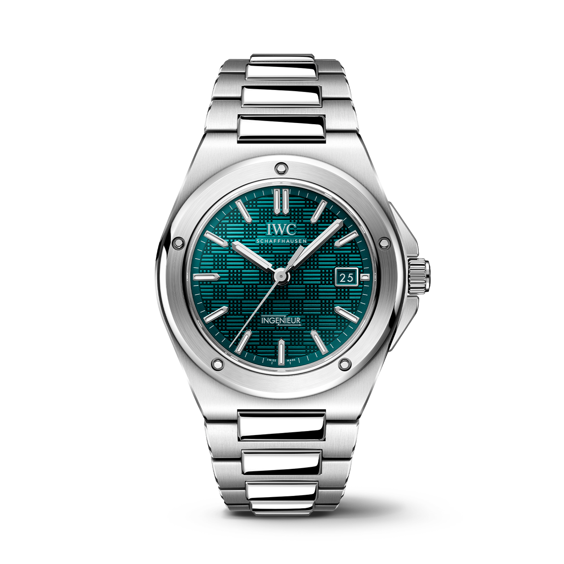 IWC Schaffhausen Ingenieur Automatic 40 mm Green  Dial Stainless Steel Bracelet IW328903 - WATCHXNYC