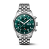 IWC Schaffhausen Pilot's Watch Chronograph 43 mm Green  Dial Stainless Steel Bracelet IW378006