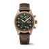 IWC Schaffhausen Pilot’s Watch Chronograph Spitfire 41 mm Green Dial Bronze Brown Strap IW387902