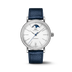 IWC Schaffhausen Portofino Automatic Moon Phase 37.1 mm Silver  Dial Stainless Steel Blue   Strap IW659601