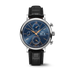 IWC Schaffhausen Portofino Chronograph 42 mm Blue Dial Stainless Steel Black Leather Strap IW391036