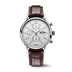 IWC Schaffhausen Portofino Chronograph 42 mm Silver Dial Stainless Steel Dark Brown Leather Strap IW391027
