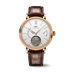IWC Schaffhausen Portofino Hand-Wound Tourbillon Rétrograde 45 mm Silver Dial 18 Kt 5N Gold Dark Brown   Leather Strap IW516501