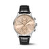 IWC Schaffhausen Portugieser Chronograph 41 mm Sparkling Beige Dial Stainless Steel Black Leather Strap IW371624