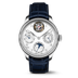 IWC Schaffhausen Portugieser Perpetual Calendar Tourbillon 45 mm Silver Dial Platinum Blue   Leather Strap IW504505