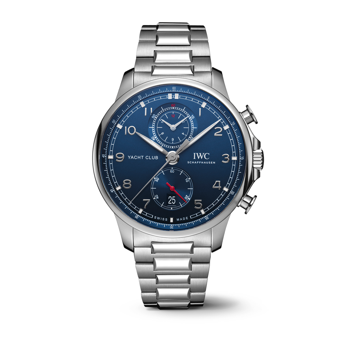 IWC Schaffhausen Portugieser Yacht Club Chronograph 44.6 mm Blue Dial Stainless Steel Bracelet IW390701 - WATCHXNYC