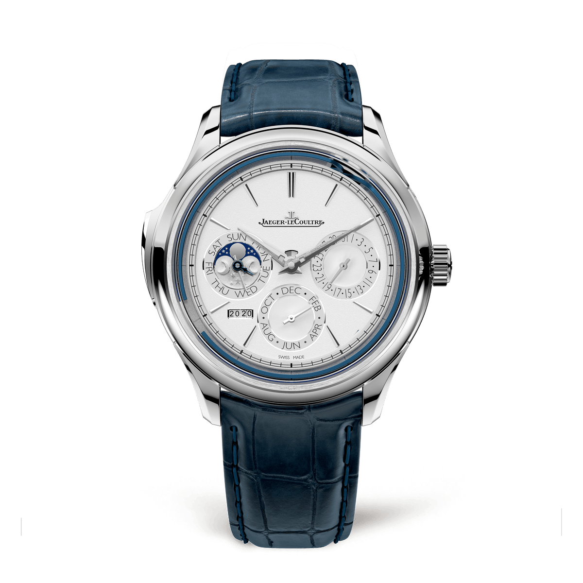 Jaeger-LeCoultre Master Grande Tradition Calibre 950 43 mm White Dial White Gold   Leather Strap Q5233420 - WATCHXNYC
