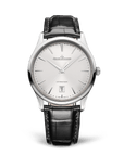 Jaeger-LeCoultre Master Ultra Thin Date 39 mm Silvered Grey Dial Stainless Steel   Leather Strap Q1238420 - WATCHXNYC