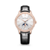 Jaeger-LeCoultre Master Ultra Thin Moon 36 mm Silver Dial with Diamonds Rose Gold Leather Strap Q1242502