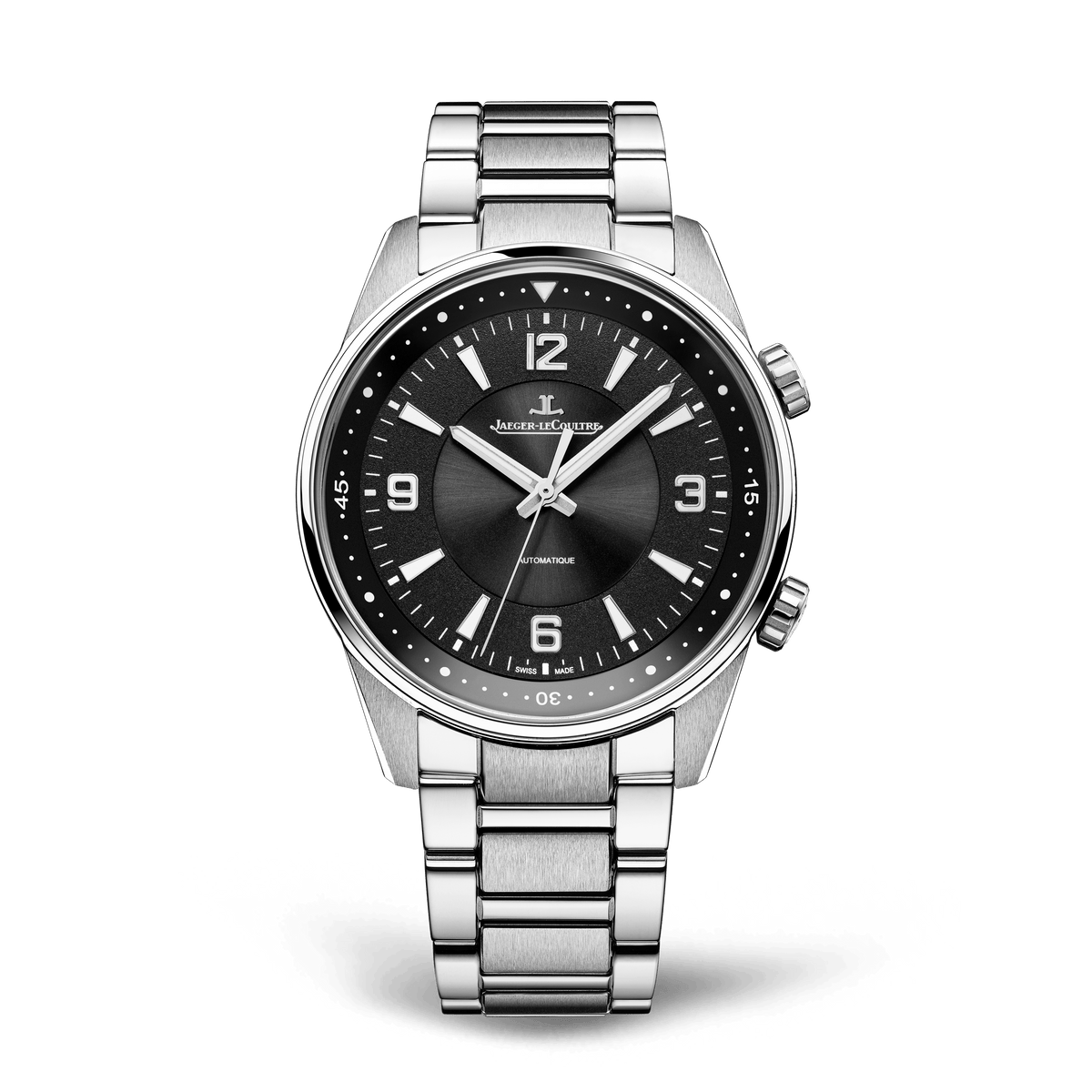 Jaeger-LeCoultre Polaris Automatic 41 mm Black Dial Stainless Steel Bracelet Q9008170 - WATCHXNYC